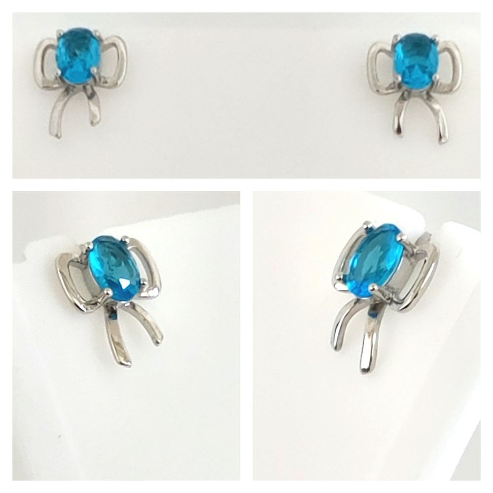 NWOT Bow tie shaped earrings